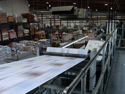 commercial printing press